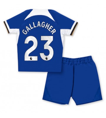 Chelsea Conor Gallagher #23 Replika Babytøj Hjemmebanesæt Børn 2023-24 Kortærmet (+ Korte bukser)